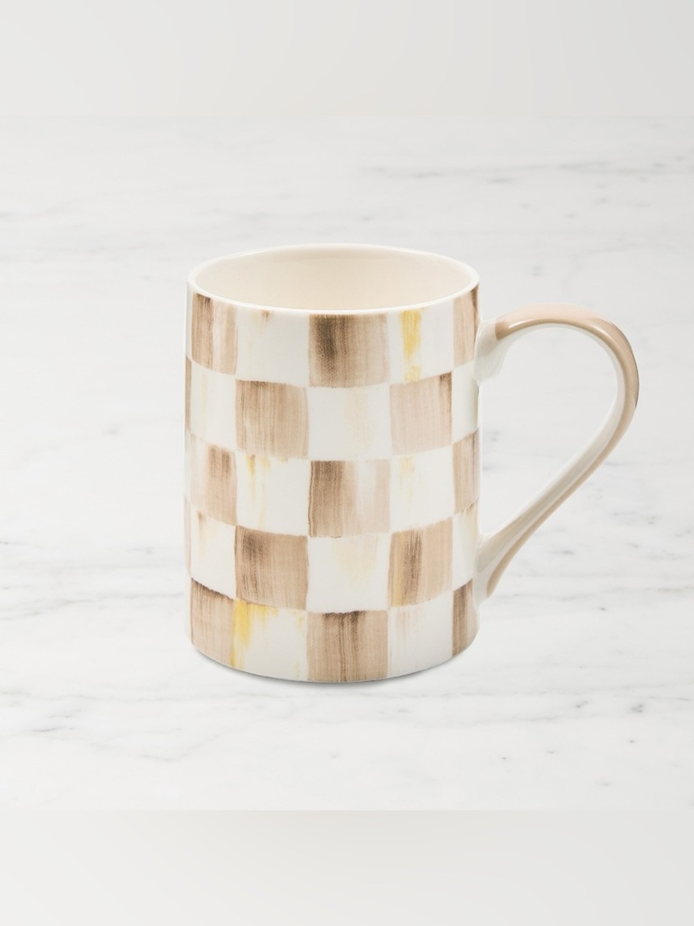 MacKenzie-Childs Mocha Check Mug - Picture 2 of 2